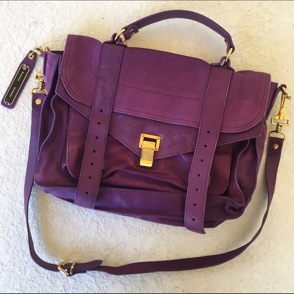 Proenza Schouler ps1 medium satchel- fuschia- purple like new